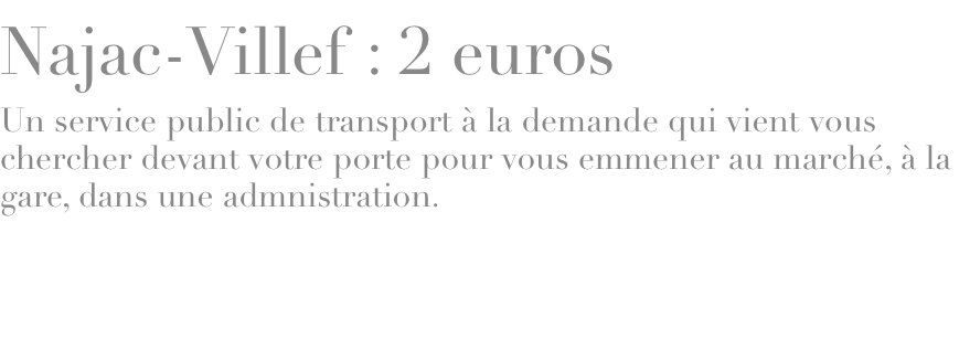 Najac-Villef : 2 euros